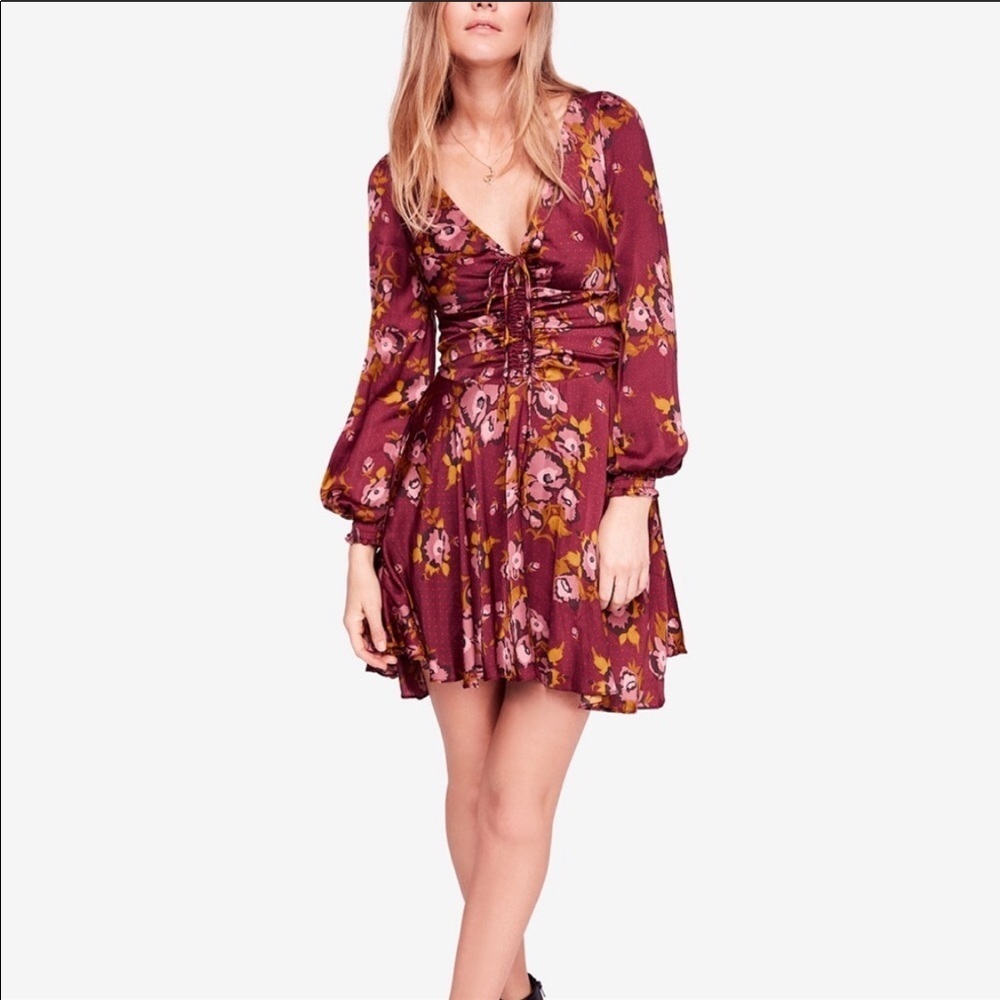 NWT Free People Morning Light Dress Purple Wedding Guest Occasion Party Spring
